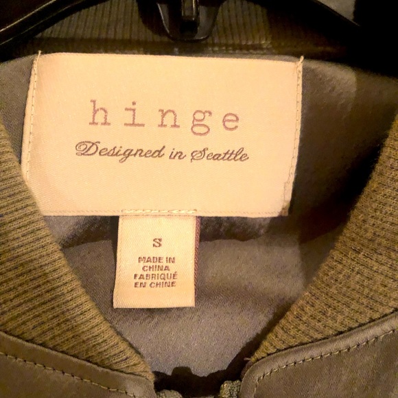 Hinge bomber jacket in green size S. - Picture 2 of 3